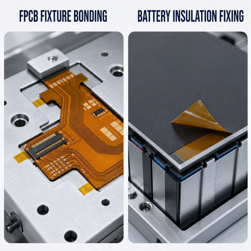 Double-Sided Polyimide Tape (Double-Coated PI Tape / High-Temperature PI Bonding Tape) – Silicone or Acrylic Adhesive for FPCB Mounting, Silicone Foam Bonding and Die-Cut Parts