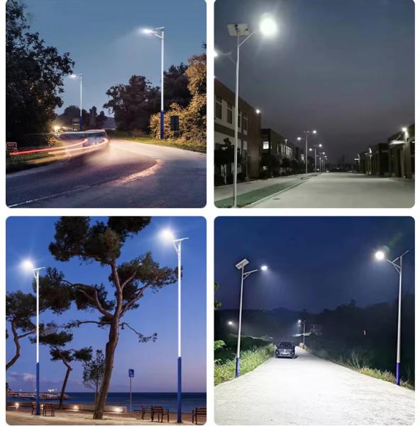 200w LED Solar Street Light With Built In Battery / Motion Detector