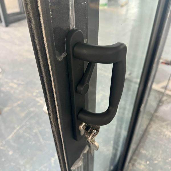 Balcony Door 3tracks  Alumimum Sliding Glass Door Using Chinese Top Hardware With Magnetic  Shutter