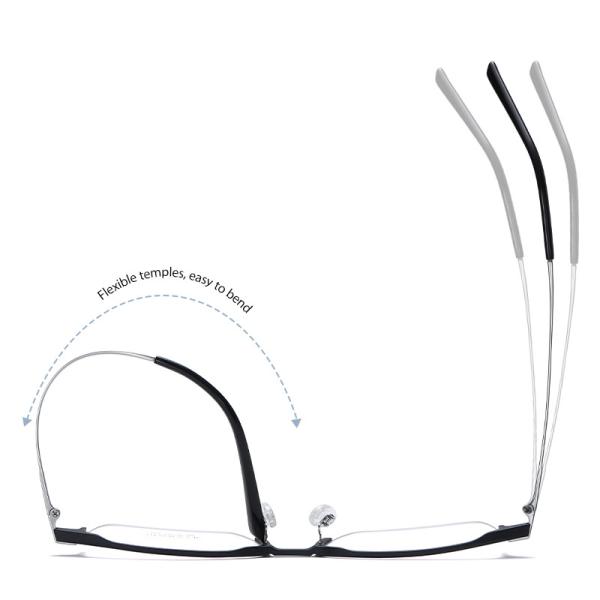 Parafuso removível flexível dos adultos de Al Mg Pure Titanium Eyeglasses