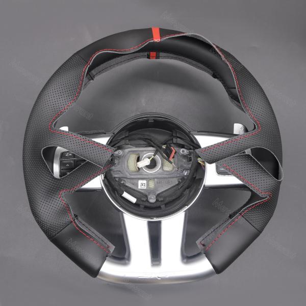Hand Stitching Custom PU Leather Steering Wheel Cover for Jeep Grand Cherokee SRT