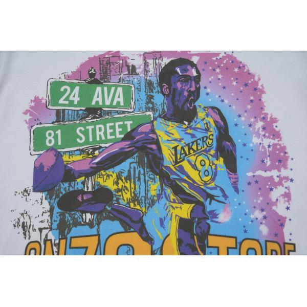 High Street 100% de algodón camiseta de gran tamaño y letra retro Impresión con tela pesada