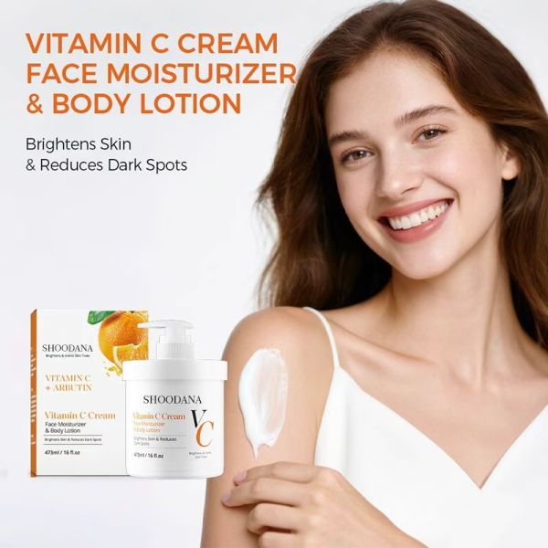 Vitamin C Body Lotion Niacinamide Whitening Cream for Face Underarms Dark Spot Removal Brightening for Knees Elbows Skin Care