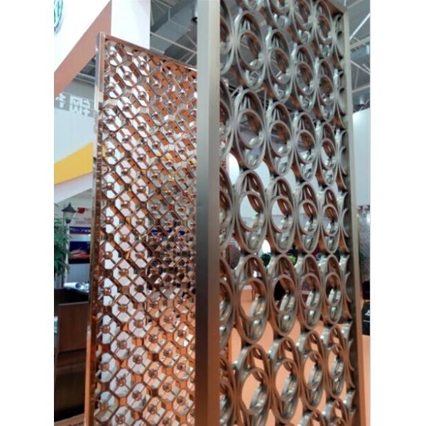 304 golden stainless steel decorative screens room dividers