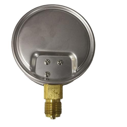 4in 100MM 40 Mbar Lower Mount Low Pressure Gauge With Valve 1/2 BSP