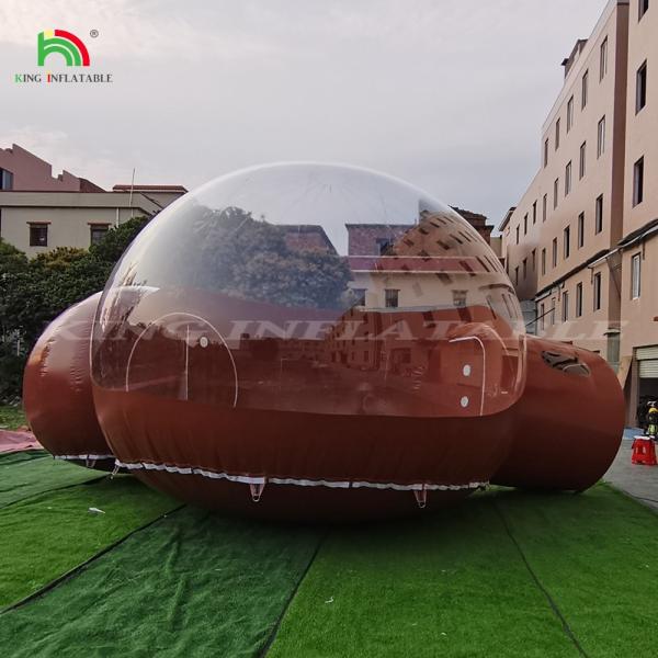 Outdoor Inflatable Clear Dome Tent Camping Hotel Room House Bubble Tent For Restaurant