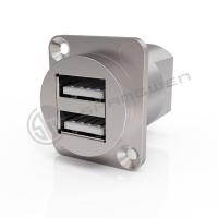 Ip65 Conector USB à prova d'água Painel montado Conector de cabo de dados de 4 pines