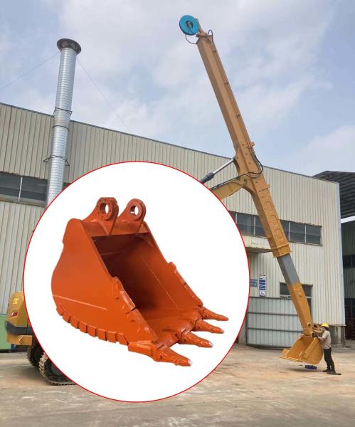 Q355B And Q420 Excavator Rock Bucket 30 - 45ton 1.4-2.5 Cbm