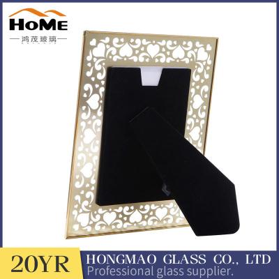 Promotional Gift 8 X 10 Glass Photo Frame , Metal Glass Photo Frame High End