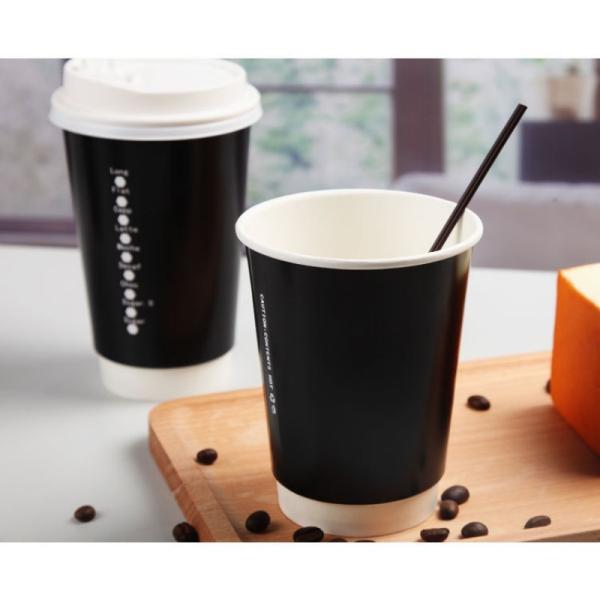 EN13432 Disposable Paper Cups 400Ml 12Oz Custom Takeaway Coffee Cups With Lid