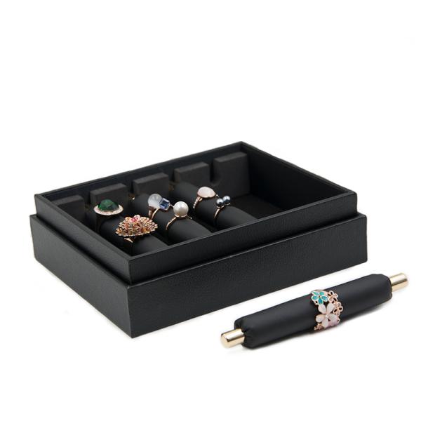 Материал картона коробки дисплея ювелирных изделий организатора кольца много слотов легких для того чтобы снести