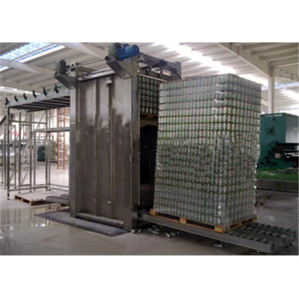 Food Packaging Glass Bottle Depalletizer , Smooth Bottle Depalletizer Machine