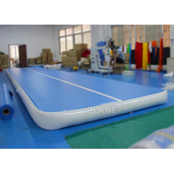 Flexible Inflatable Air Track Gymnastic Blue Surface Mattress For Sport