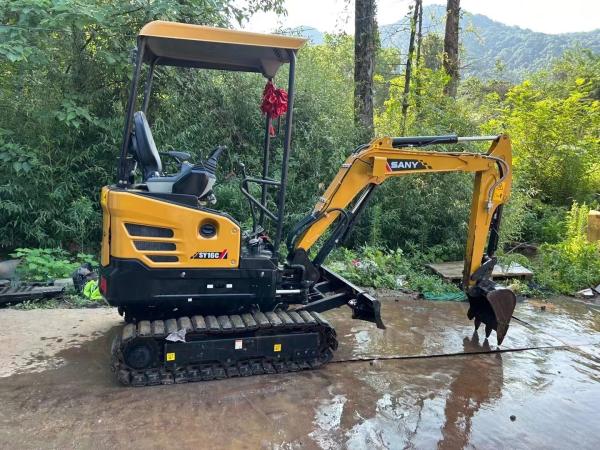 Used SANY 16 Excavator With Original Hydraulic Valve And 0-2000 Working Hours