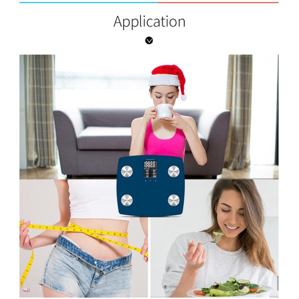 High capacity digital personal 200 kg digital bathroom bmi body fat scale bluetooth scale