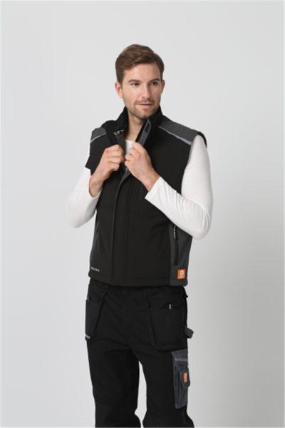 Men'S Cold Weather Workwear Winter Work Vest With Micro Fleece Collar