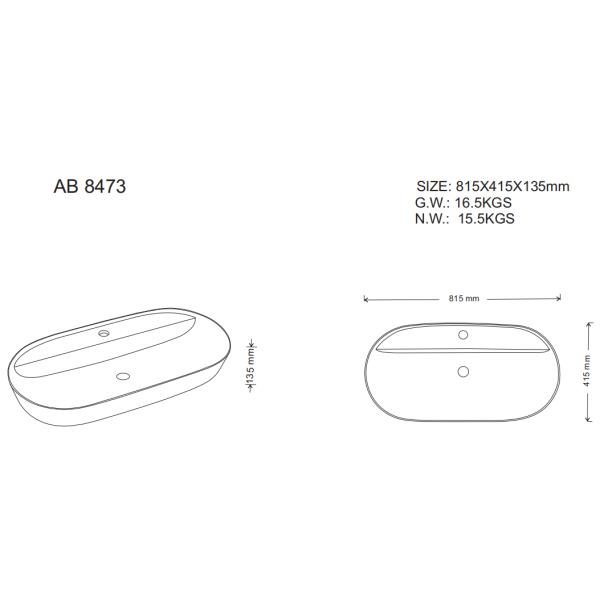 Factory Direct Supply AB8473 Above Counter Sink Matt White Vessel Wash Hand Basin For Bathroom