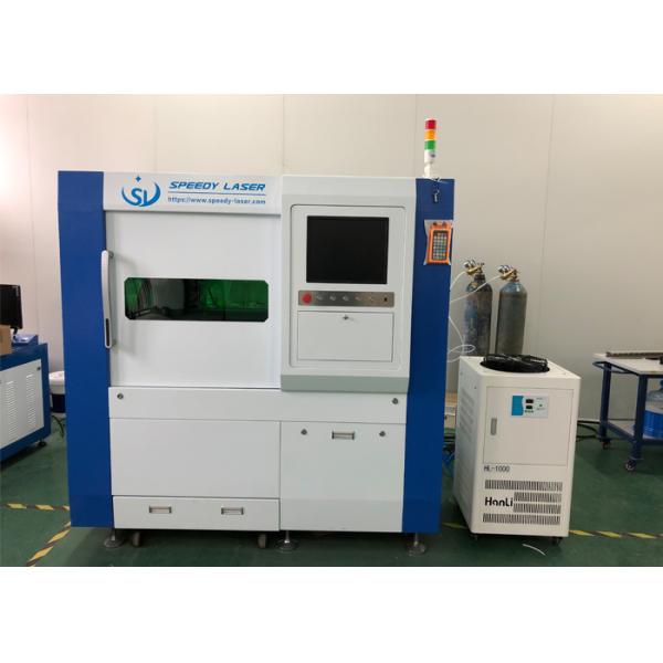 High Work Efficiency Small Fiber Laser Cutter With 10 M / Min Cutting Speed