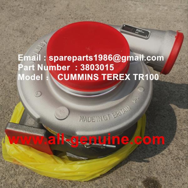 3803015 CUMMINS TURBO CHARGER  TEREX TR100 MINING RIGID DUMP TRUCK OFF HIGHWAY TRUCK GENUINE PARTS
