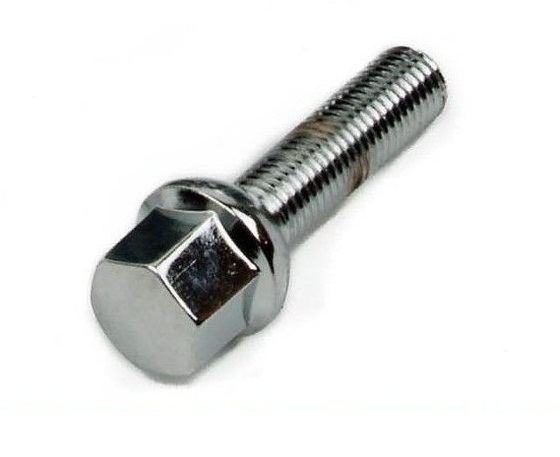 Car Tire Wheel Lug Bolts R13 Ball Seat 66 Mm Overall Length For Audi Porsche