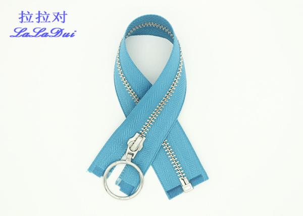 20 Inch Metal Separating Zipper For Doll Clothes 5# Open End Black Jacket Zipper