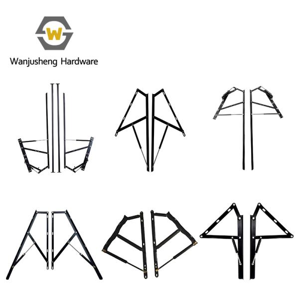 Storage Bed Lift Hinge Mechanism Bracket Gas Spring Bed Box & Bed Slat Lifting Support Iron Frame