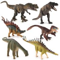 Jurassic Dinosaur Figure Set With T Rex Velociraptor Triceratops Stegosaurus Dimetrodon
