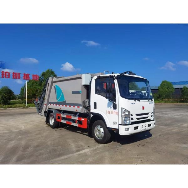 EURO 5 Emission Standard Qingling 6 Square Compression Garbage Truck for Property Waste Removal and Municipal Waste Transfer