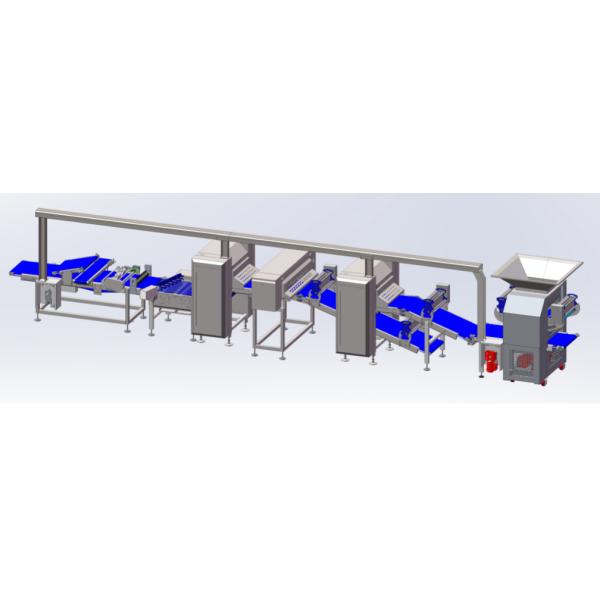 Flexible Pastry Dough Laminator Machine With Multirollers Modular Structure