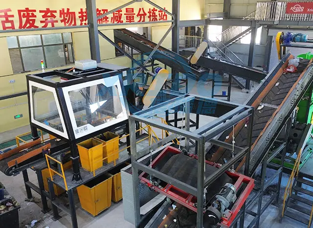AI Sorting Machine Automatic MSW Segregation Machine Robotic Arm Sorting Plant