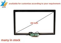 49 polegadas Multi-touch projetado USB capacitivo (PCAP) GG GFF ITO painel de tela sensível ao toque impermeável à água luva impermeável a óleo caneta sensível ao toque AR AG AF monitor led de tela LCD personalizado para jogos de educação industrial