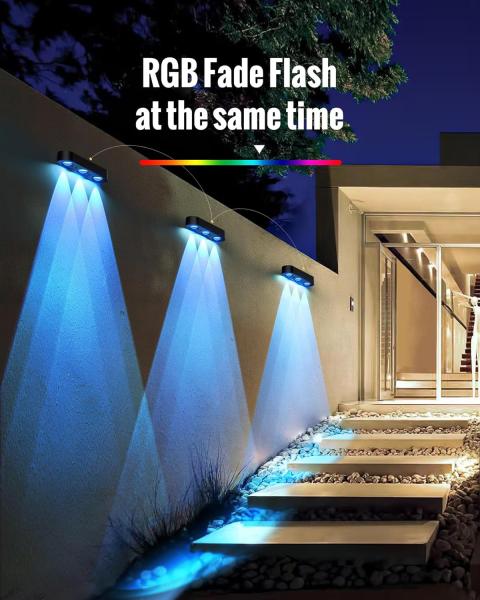 Monocrystalline Silicon Led  / Solar Fence Light  LED Brightness with 15 Hours Working Time