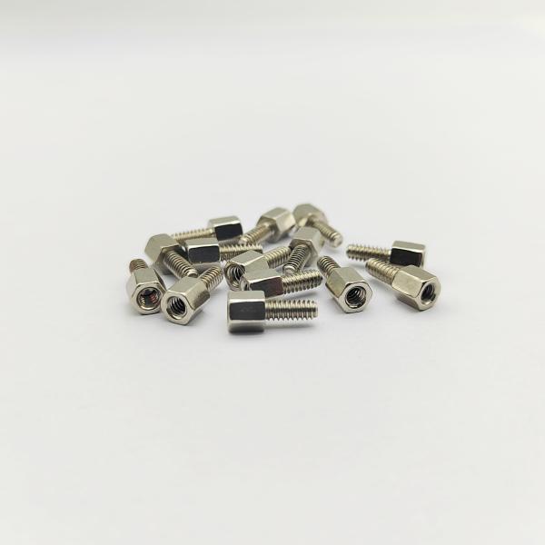 316 Stainless Steel #4-40 Hex Standoff Screw 12mm Electropolished