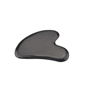 Cura facial Jade Gua Sha Stone 25g 80*50*25mm da obsidiana preta