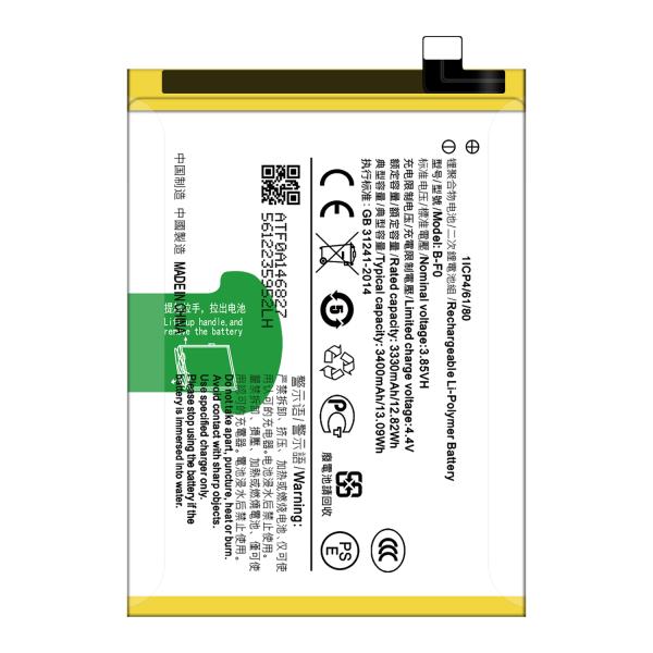 Batería de larga duración de 3400 mAh para modelos de teléfonos móviles VIVO V11 Pro X21S V11 B-F0