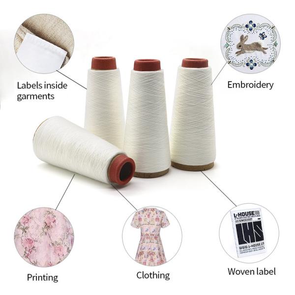 100% polyester 40s/2 20 degrés fil de fil Pva soluble dans l'eau pour coudre la maille Pva