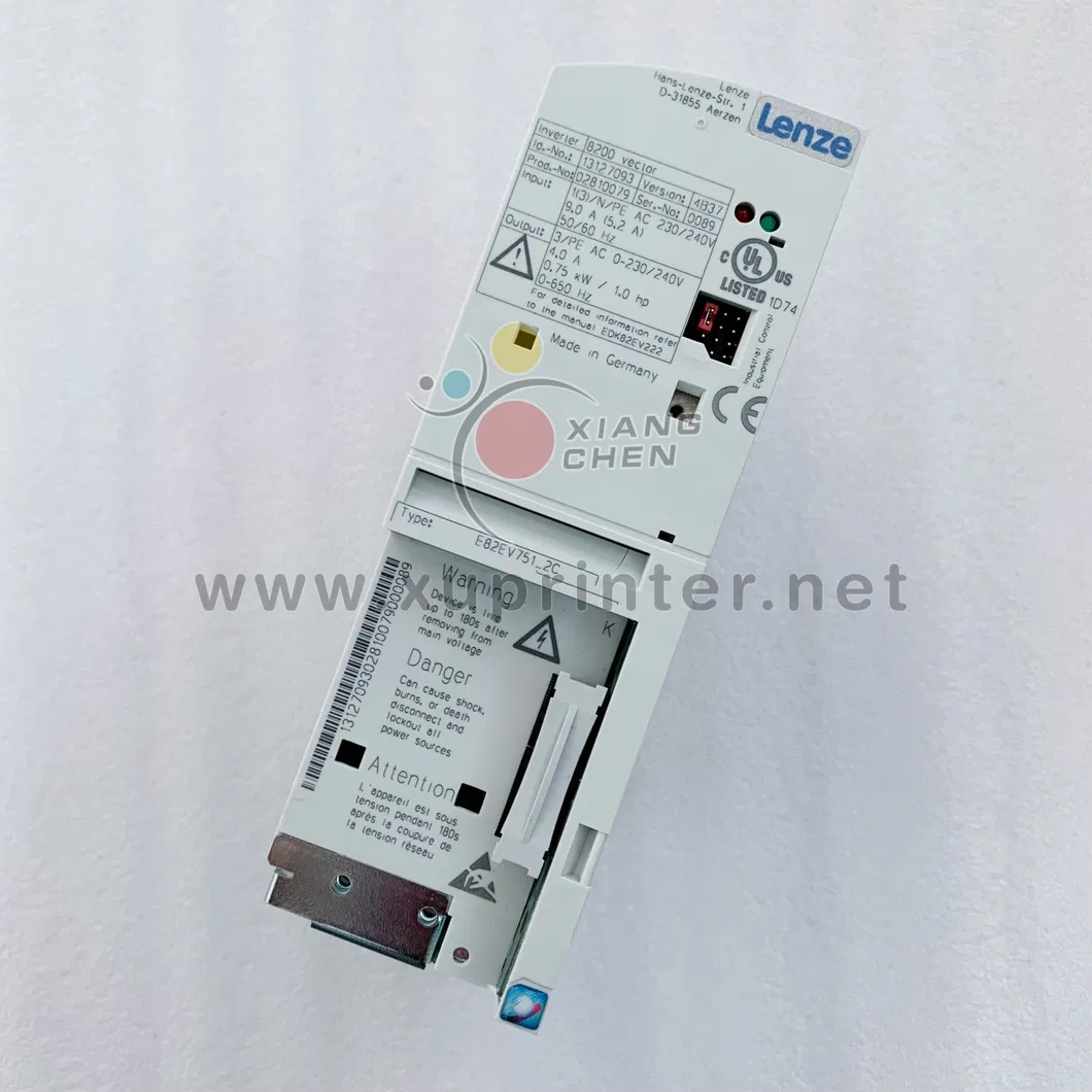 Original New E82EV751-2c Frequency Inverter Drive 8200 Vector 0.75kw for Man roland Printing Machine Parts