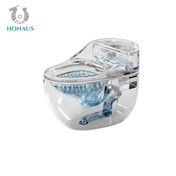 Popular Siphon 3.0-6.0L 2 Flush Toilet Save Water Egg Shape Toilet Bowl no stain