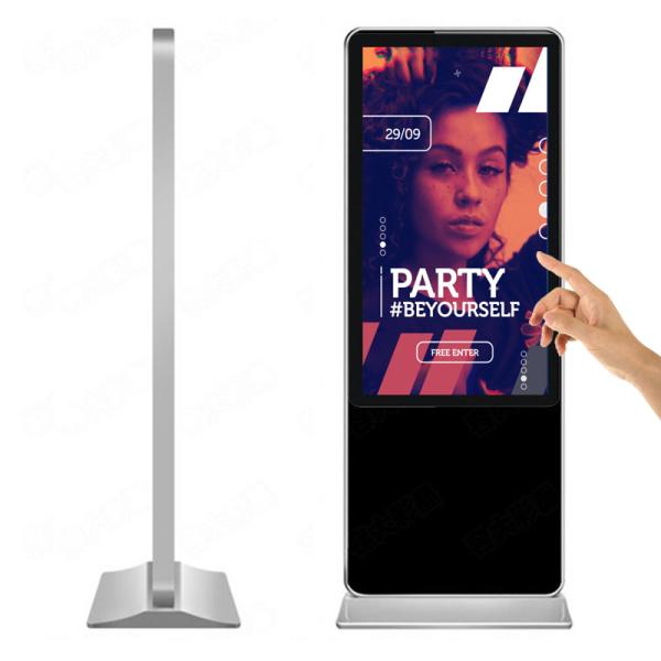 49 inch indoor lcd landscape touch screen advertising floor standing displays kiosk player