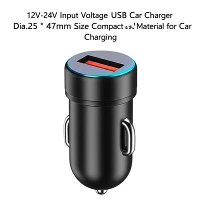 2.4A Dual USB Car Charger 12V-24V Input for Smartphones Tablets