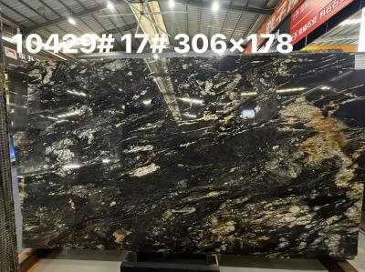Brasil Platino Oro Mármol de lujo Piedra de libro juego de fondo Pared característica Piedra de piso de lujo