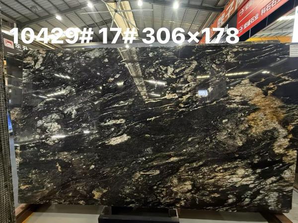 Brasil Platino Oro Mármol de lujo Piedra de libro juego de fondo Pared característica Piedra de piso de lujo