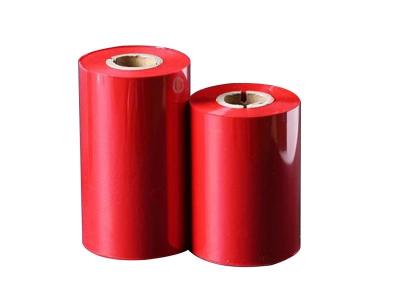 Red Color Thermal Transfer Ribbon With 70 - 300m Length For Zebra Ribbon Printer