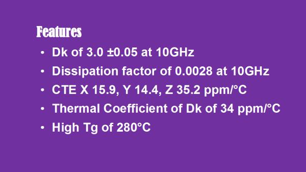 Rogers RO4730G3 DK 3.0 antenna laminates PCB with high temperature lead-free solder processing