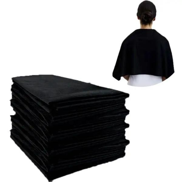 Cosmetic Spa Disposable Hairdressing Towels Biodegradable Black White Color