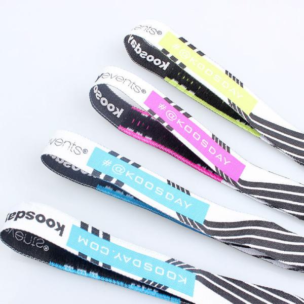 Custom Size Colored Wrist Bands For Souvenir / Decoration / Activity
