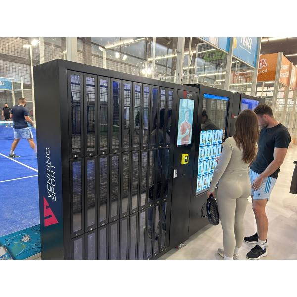 Sport Clubs Gym Rental Vending Machine With Card Reader For Renting Padel Rackets Tennis Equipment
