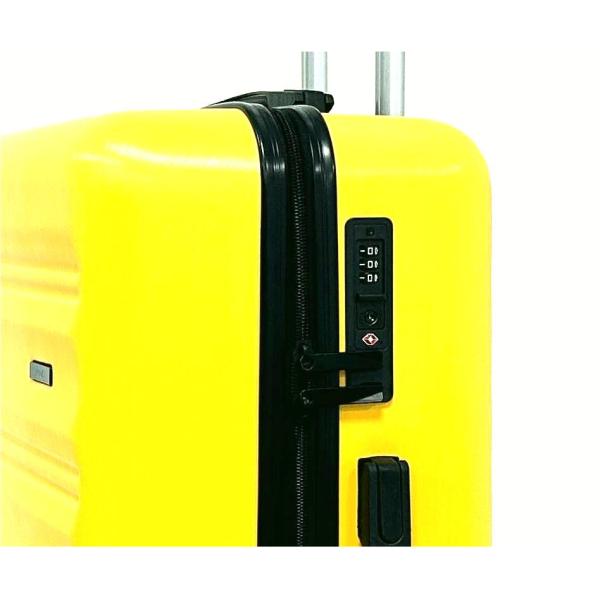 Multidirectional Hard Travel Luggage ABS Trolley Case Set 3 Piece  Wear Resistance