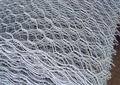 Cerca de fio enchida de pedra sextavada galvanizada For Soil Protection