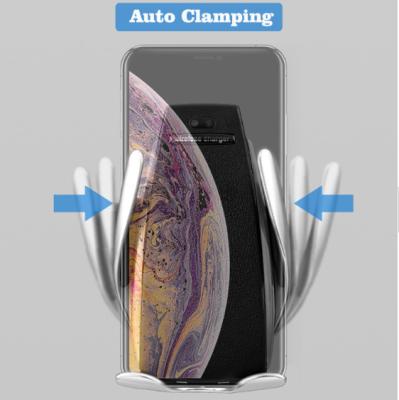 Qi Wireless Car Mount Phone Holder Flexible Air Vent Car Phone Holder